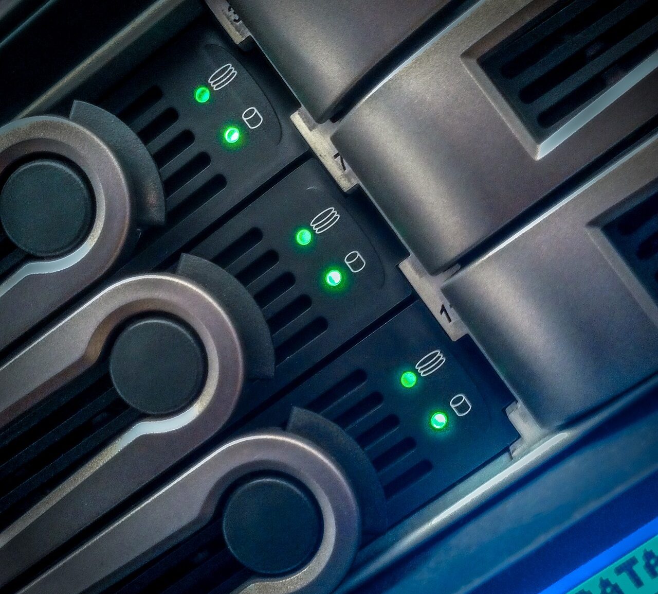 close up of an external hard drive